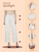 Load image into Gallery viewer, Go Colors Black Twill Wide Pants
