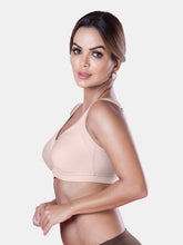 Load image into Gallery viewer, Sonari Non-Padded Wirefree Cotton Full Coverage Everyday Minimizer Bra with Adjustable Straps – SABRINA
