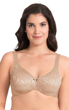 Load image into Gallery viewer, Amante Ultimo Perfect Profile Non-Padded Wired Minimizer Bra - Lace Sandalwood
