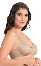 Load image into Gallery viewer, Amante Ultimo Perfect Profile Non-Padded Wired Minimizer Bra - Lace Sandalwood
