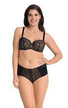 Load image into Gallery viewer, Amante Ultimo Modern Bloom Padded Wired Lace Balconette Bra - Laced Black
