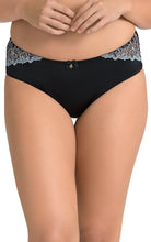 Load image into Gallery viewer, Amante Ultimo Deco Floral Low Rise Boyshorts - Laced Black
