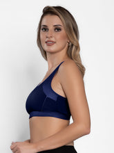 Load image into Gallery viewer, Sonari Lightly Padded Wirefree Nylon Spandex Full Coverage Sports Bra with Adjustable Straps – VEDA
