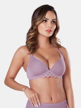 Load image into Gallery viewer, Sonari Lightly Padded Wirefree Low Coverage Modal Plunge Bra with Detachable Straps – VICTORIA

