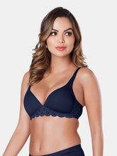 Load image into Gallery viewer, Sonari Lightly Padded Wirefree Low Coverage Modal Plunge Bra with Detachable Straps – VICTORIA
