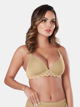 Load image into Gallery viewer, Sonari Lightly Padded Wirefree Low Coverage Modal Plunge Bra with Detachable Straps – VICTORIA
