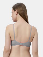 Load image into Gallery viewer, Sonari Non-Padded Wirefree Cotton-Polyester Medium Coverage Everyday Bra with Adjustable Straps – VIOLET
