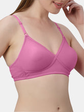 Load image into Gallery viewer, Sonari Non-Padded Wirefree Cotton-Polyester Medium Coverage Everyday Bra with Adjustable Straps – VIOLET
