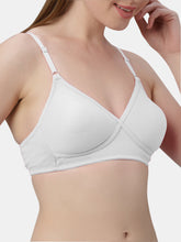 Load image into Gallery viewer, Sonari Non-Padded Wirefree Cotton-Polyester Medium Coverage Everyday Bra with Adjustable Straps – VIOLET
