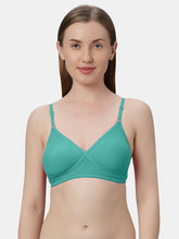 Load image into Gallery viewer, Sonari Non-Padded Wirefree Cotton-Polyester Medium Coverage Everyday Bra with Adjustable Straps – VIOLET
