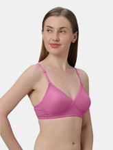 Load image into Gallery viewer, Sonari Non-Padded Wirefree Cotton-Polyester Medium Coverage Everyday Bra with Adjustable Straps – VIOLET
