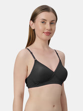 Load image into Gallery viewer, Sonari Non-Padded Wirefree Cotton-Polyester Medium Coverage Everyday Bra with Adjustable Straps – VIOLET
