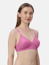 Load image into Gallery viewer, Sonari Non-Padded Wirefree Cotton-Polyester Medium Coverage Everyday Bra with Adjustable Straps – VIOLET
