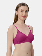 Load image into Gallery viewer, Sonari Non-Padded Wirefree Cotton-Polyester Medium Coverage Everyday Bra with Adjustable Straps – VIOLET

