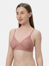 Load image into Gallery viewer, Sonari Non-Padded Wirefree Cotton-Polyester Medium Coverage Everyday Bra with Adjustable Straps – VIOLET
