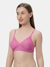 Load image into Gallery viewer, Sonari Non-Padded Wirefree Cotton-Polyester Medium Coverage Everyday Bra with Adjustable Straps – VIOLET
