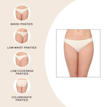 Load image into Gallery viewer, Wacoal Basic Mold Low Waist Low Coverage Everyday Wear Bikini Panty - Cream W63A140IN
