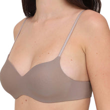 Load image into Gallery viewer, Wacoal Basic Mold Padded Non-wired 3/4th Cup Everyday Wear Seamless T-shirt Bra-Brown WB3A140IN
