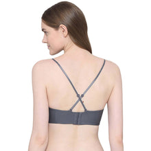 Load image into Gallery viewer, Wacoal Basic Mold Padded Wired Half Cup Strapless Bandeau T-Shirt Bra - Dark Grey WB3B530IN
