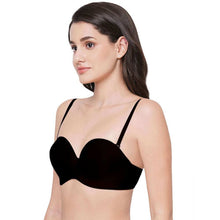 Load image into Gallery viewer, Wacoal Basic Mold Padded Wired Half Cup Everyday Wear Strapless Multiway Bra - Black WB78720IN
