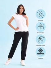 Load image into Gallery viewer, Go Colors Black Fleece Ultra Warm Jogger

