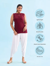Load image into Gallery viewer, Go Colors White Viscose Stretch Patiala

