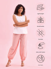 Load image into Gallery viewer, Go Colors Baby Pink Cotton Cambric Lace Salwar
