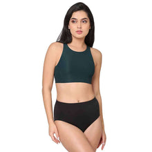 Load image into Gallery viewer, Wacoal Sports Lover Padded Non-wired High Neck Medium Intensity Full coverage Sports Bra - Green WR3446
