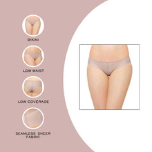 Load image into Gallery viewer, Wacoal Feel Free Sheer Low Waist  Low Coverage Everyday Wear Bikini Panty - Beige WU17380IN
