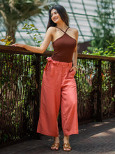 Load image into Gallery viewer, Go Colors Rust Linen Blend Culottes
