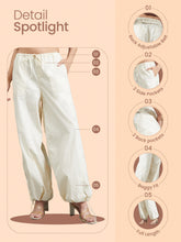 Load image into Gallery viewer, Go Colors Black Parachute Pants
