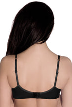 Load image into Gallery viewer, Amante Satin Edge Padded Wired Bra - Black 10101
