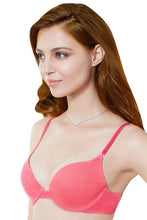 Load image into Gallery viewer, Amante Everyday Pushup Padded Wired Cotton Bra - Coral 10214

