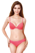 Load image into Gallery viewer, Amante Everyday Pushup Padded Wired Cotton Bra - Coral 10214
