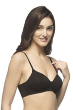 Load image into Gallery viewer, Amante Carefree Casuals Padded Non-Wired T-Shirt Bra - Black 10216
