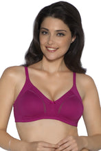 Load image into Gallery viewer, Amante Perfect Poise Non-Padded, Non-Wired Cotton Bra - Raspberry 10412

