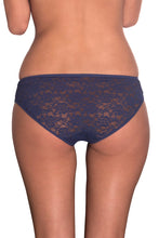 Load image into Gallery viewer, Amante Blue Bell Floral Romance Lace Bikini Panty - Blue Bell 10301
