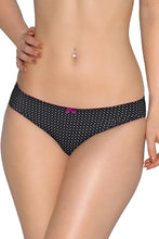 Load image into Gallery viewer, Amante Black White Delicate Dots Bikini Panty - Black-White Dots 22801
