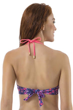 Load image into Gallery viewer, Amante Halter Neck Twisted Swim Bandeau - Tribal Pr 17604
