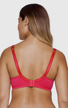 Load image into Gallery viewer, Amante Ultimo Tropical Blossom Padded Wired T-Shirt Bra - Cranberry
