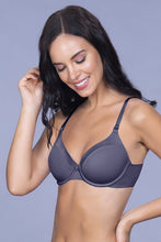 Load image into Gallery viewer, Amante Satin Edge Padded Wired  Bra - Odessey Grey 10115
