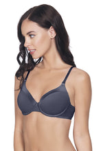 Load image into Gallery viewer, Amante Satin Edge Padded Wired  Bra - Odessey Grey 10115
