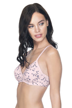 Load image into Gallery viewer, Amante Cotton Casuals Padded Non-Wired Printed T-Shirt Bra - Winsome Orchid Pr 10202
