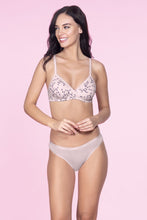 Load image into Gallery viewer, Amante Cotton Casuals Padded Non-Wired Printed T-Shirt Bra - Winsome Orchid Pr 10202
