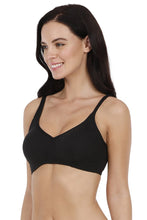 Load image into Gallery viewer, Amante Cool Contour Non-Padded Non-Wired Bra with Aloe Finish - Black 10421
