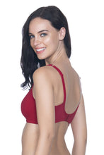 Load image into Gallery viewer, Amante Cool Contour Non-Padded Non-Wired Bra with Aloe Finish - Crimson 10421
