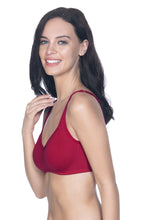 Load image into Gallery viewer, Amante Cool Contour Non-Padded Non-Wired Bra with Aloe Finish - Crimson 10421
