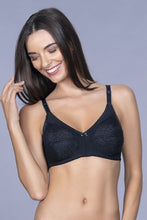 Load image into Gallery viewer, Amante Lace Magic Non Padded Non Wired Bra - Black 10501
