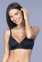 Load image into Gallery viewer, Amante Smooth Moves Padded Wired Ultimate T-Shirt Bra - Black 10605
