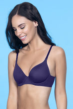 Load image into Gallery viewer, Amante Smooth Moves Padded Wired Ultimate T-Shirt Bra - Blue Jewel 10605
